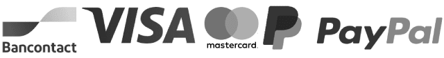 Logo’s van de betaalwijzen voor de typecursus: iDeal VISA MasterCard PayPal