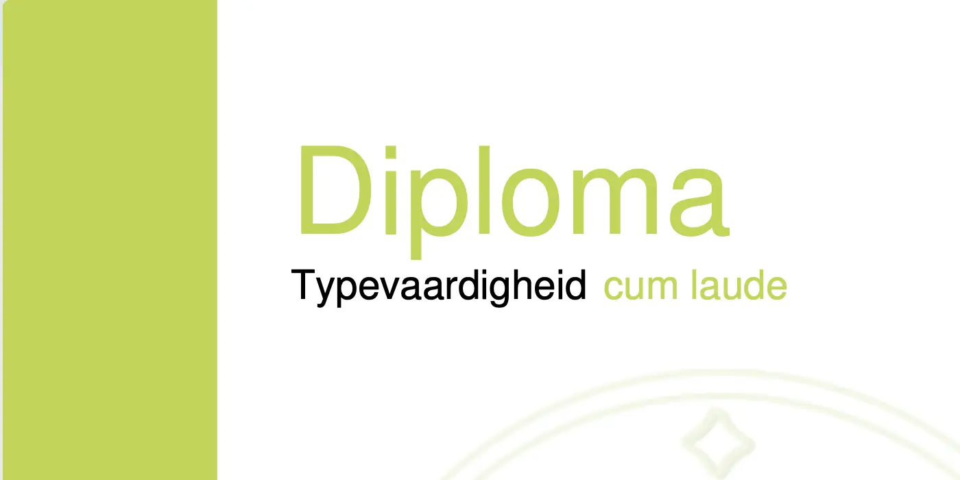 TICKDEN typediploma garantie